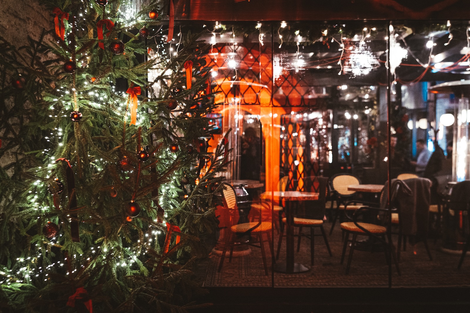 Lastriko’s winter garden illuminated with festive lights – a cozy spot for Breakfast & Brunch in Krakow